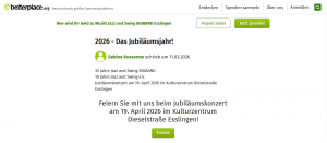 Unterstützen Sie die Jazz and Swing BIGBAND!